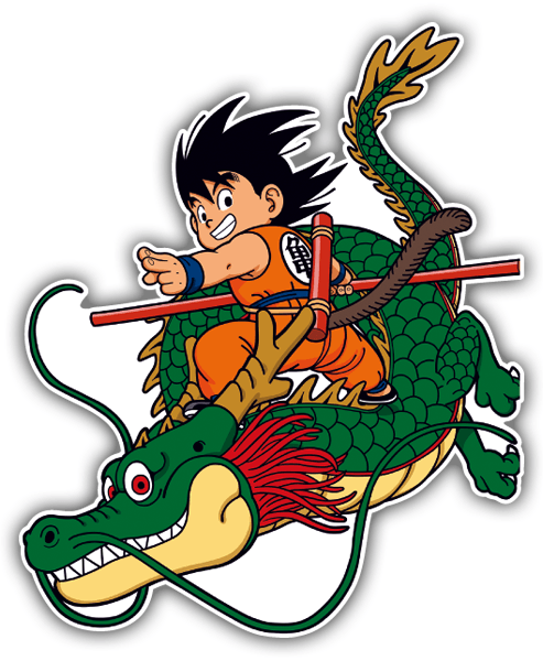 Car & Motorbike Stickers: Goku & Dragon