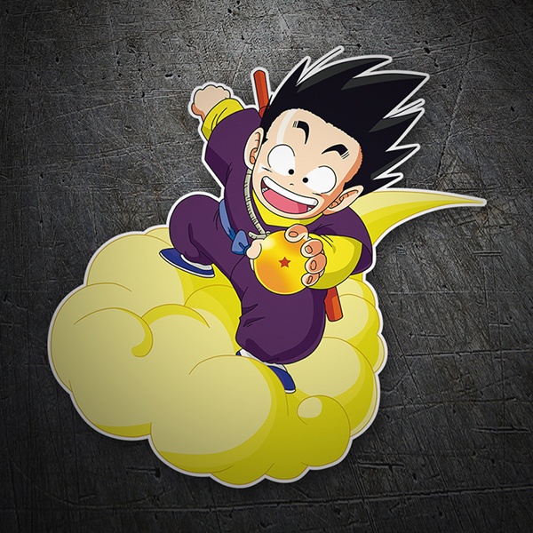 Stickers for Kids: Goku cloud