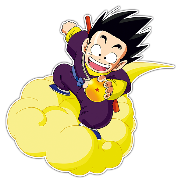 Stickers for Kids: Goku cloud