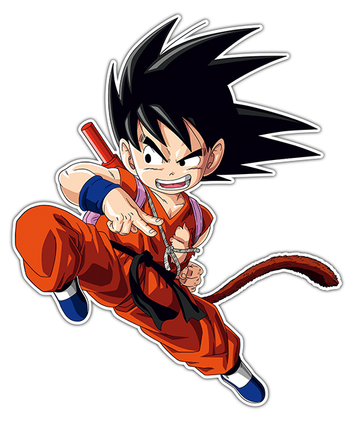 Car & Motorbike Stickers: Goku knee