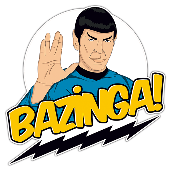 Car & Motorbike Stickers: Spock Bazinga