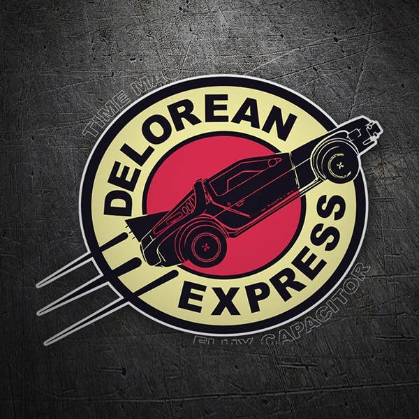 Car & Motorbike Stickers: Delorean Express