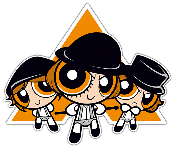 Car & Motorbike Stickers: Powerpuff Girls cabaret