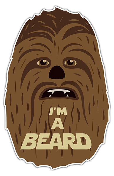 Car & Motorbike Stickers: Chewbacca Beard