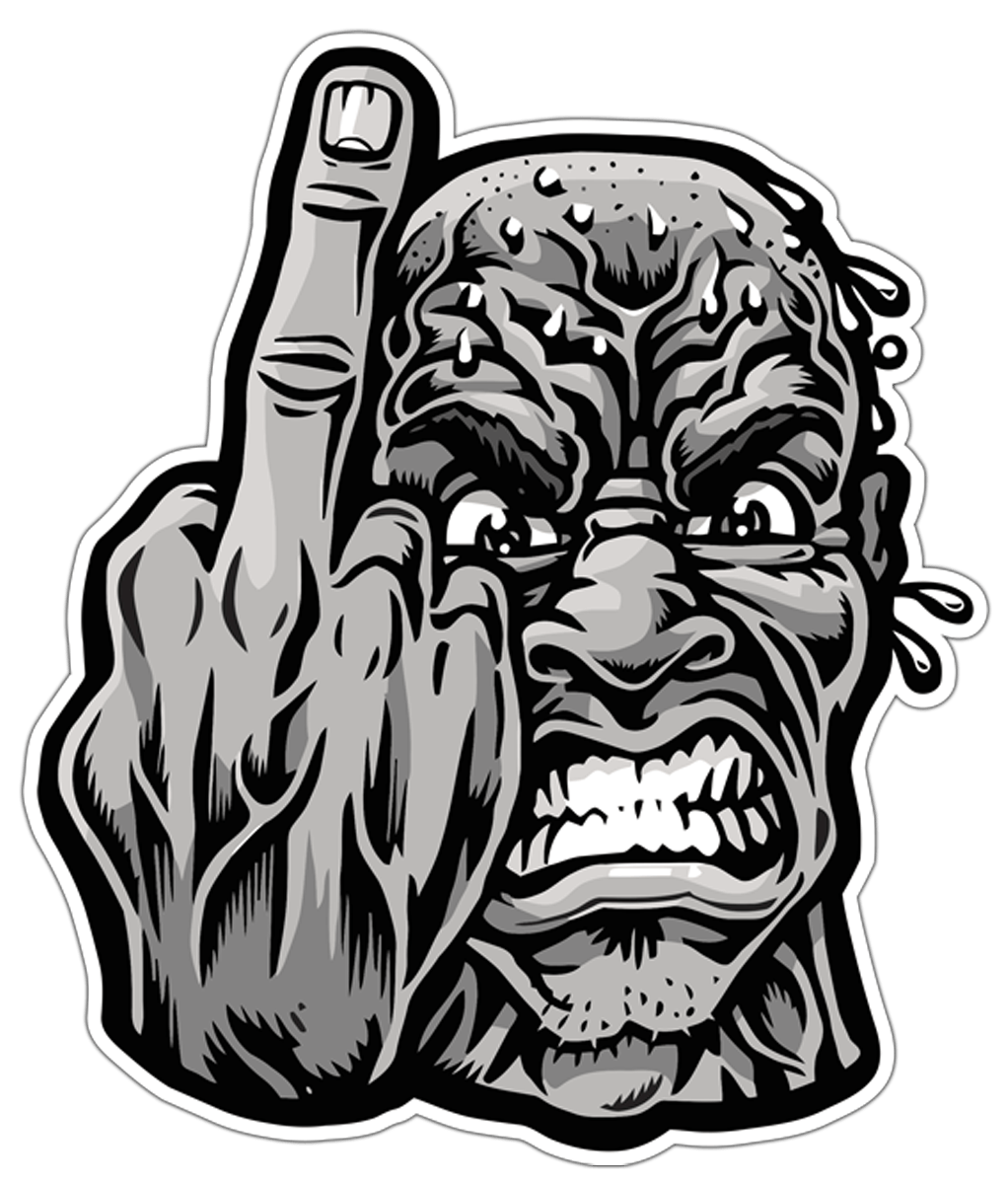 Car & Motorbike Stickers: Angry