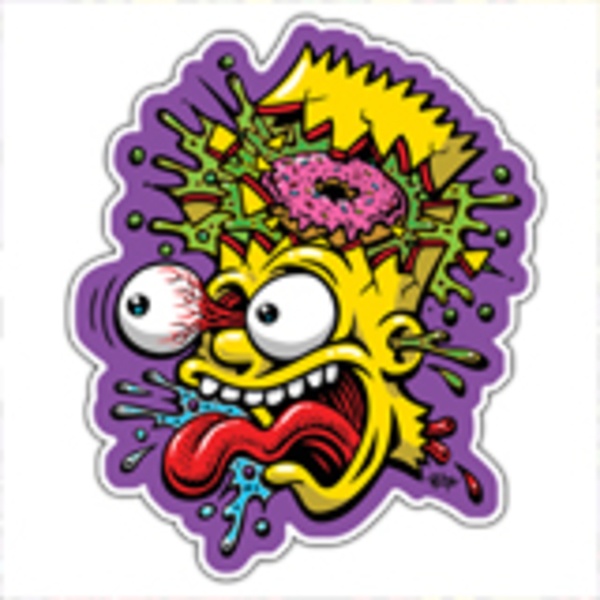 Car & Motorbike Stickers: Bart Simpson Blast