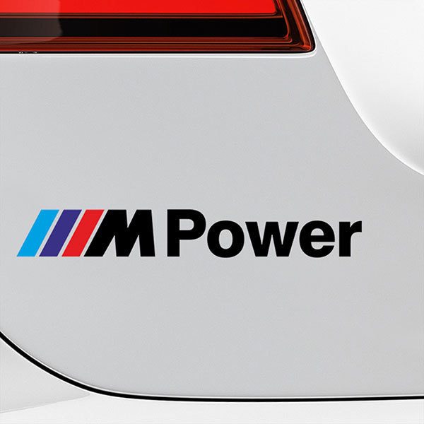 Car & Motorbike Stickers: BMW Power Black