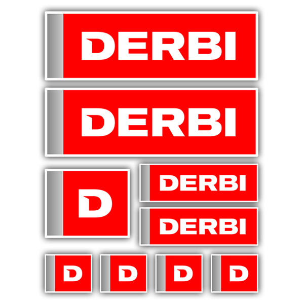 Car & Motorbike Stickers: Set Derbi 9X