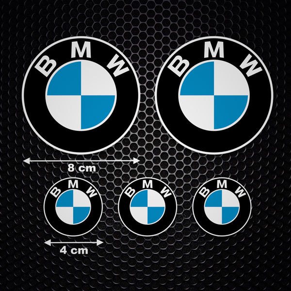 Sticker Set 5X BMW Logo