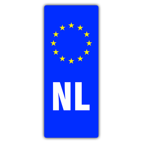 Car & Motorbike Stickers: Registration Netherlands