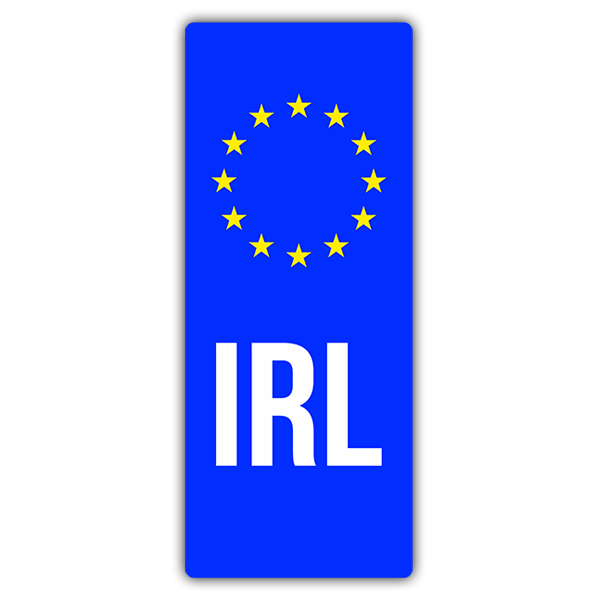 Car & Motorbike Stickers: Registration Ireland