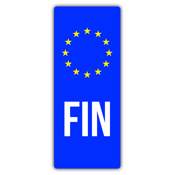 Car & Motorbike Stickers: Registration Finland