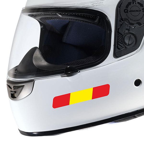 Car & Motorbike Stickers: Kit Helmet Spain flag