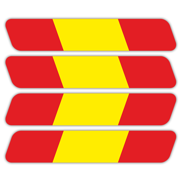 Car & Motorbike Stickers: Kit Helmet Spain flag