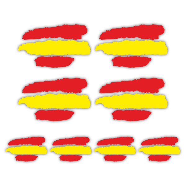 Car & Motorbike Stickers: Spain flag Kit
