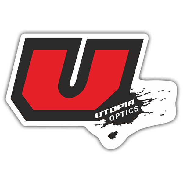 Car & Motorbike Stickers: Utopia Optics Logo