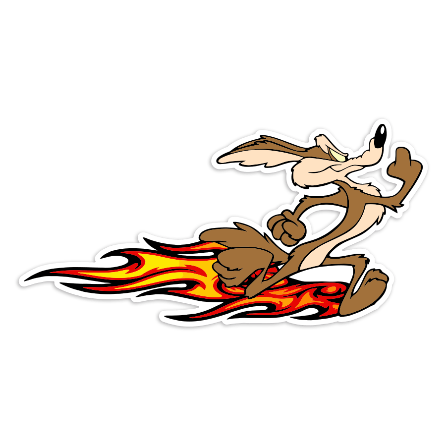 Car & Motorbike Stickers: Coyote Flames Propulsion