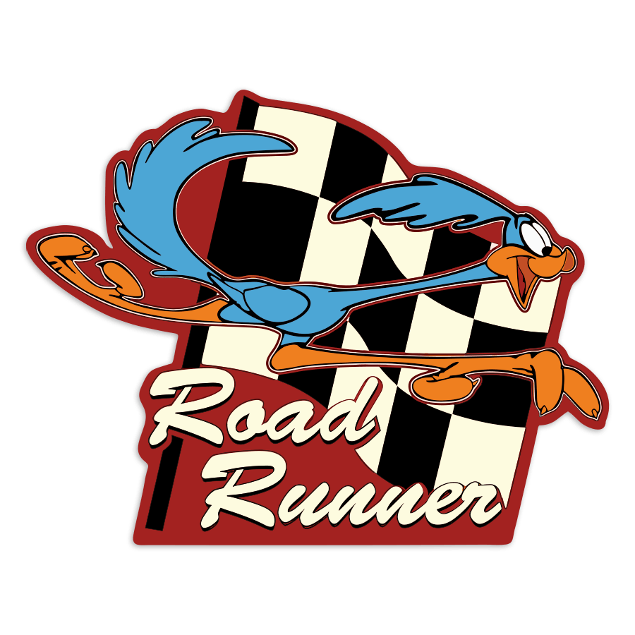 Car & Motorbike Stickers: Road Runner Classic Flag
