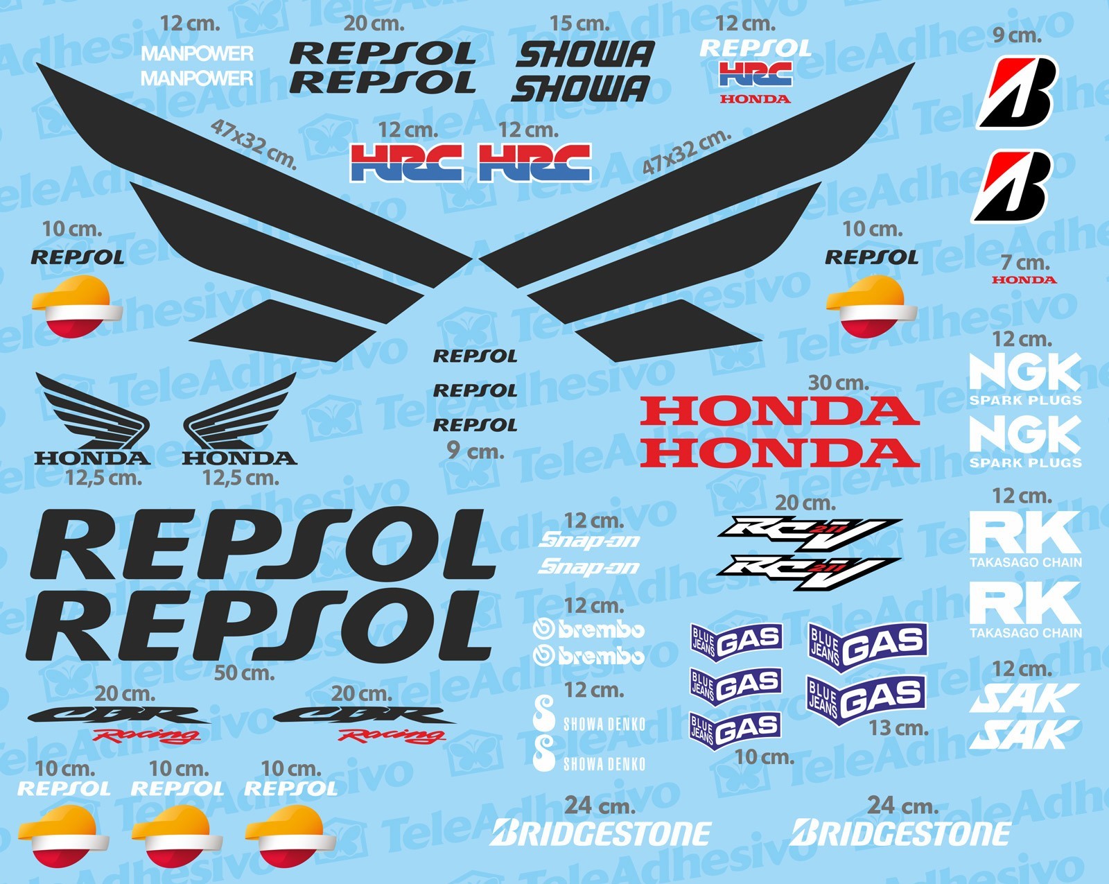 Honda repsol racing decals #4