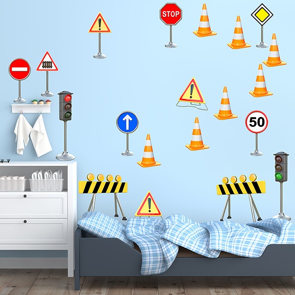 Stickers for Kids: Traffic Signals Kit