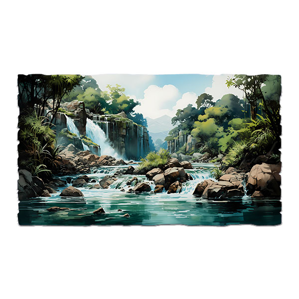 Wall Stickers: Jungle Waterfall