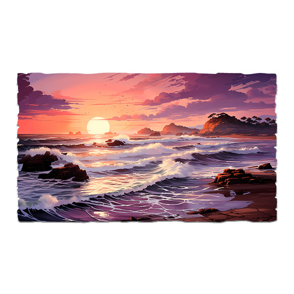 Wall Stickers: Beach sunset
