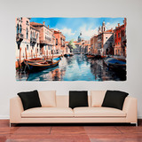 Wall Stickers: Venice Canal 3
