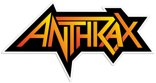 Car & Motorbike Stickers: Anthrax in black