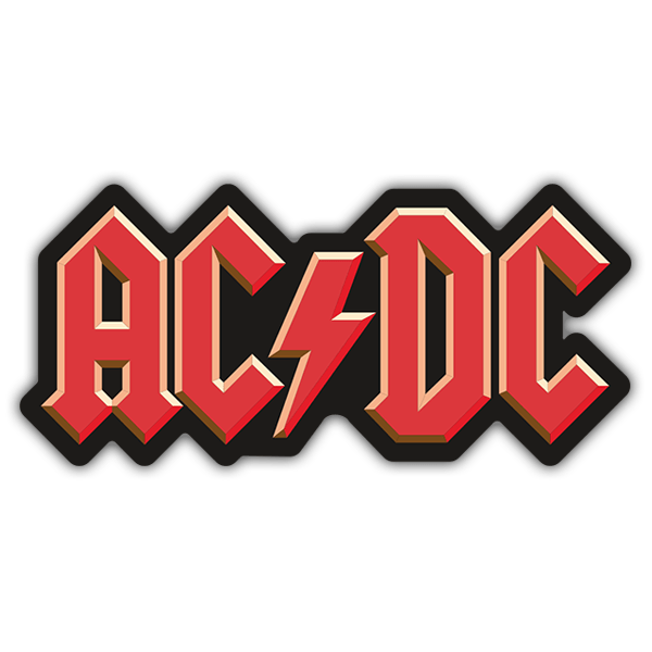 Car & Motorbike Stickers: ACDC 3D