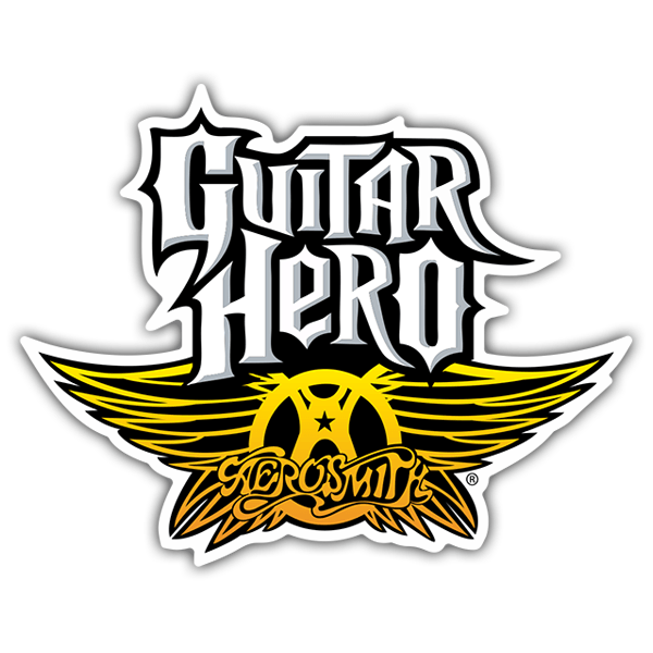 Car & Motorbike Stickers: Guitar Hero Aerosmith