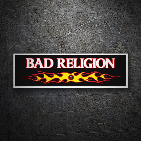 Car & Motorbike Stickers: Bad Religion Fire