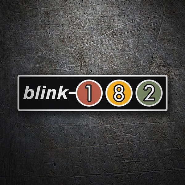 Car & Motorbike Stickers: Blink 182 Retro