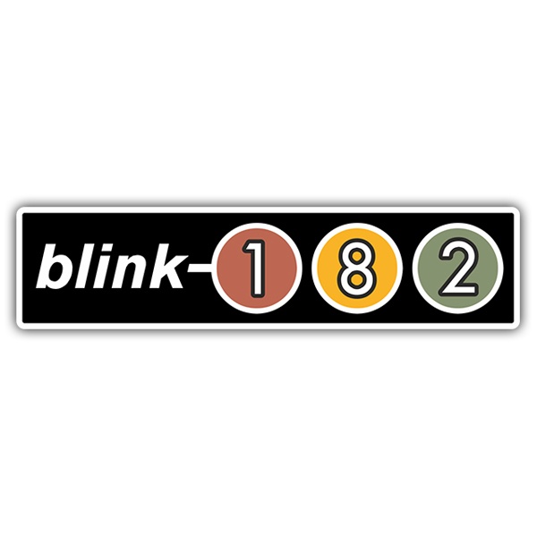 Car & Motorbike Stickers: Blink 182 Retro