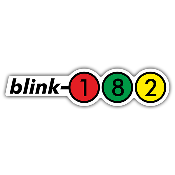 Car & Motorbike Stickers: Blink 182 Retro Alternative