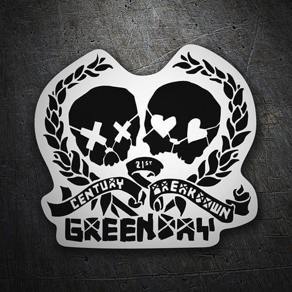 Car & Motorbike Stickers: Green Day Century Breakdown