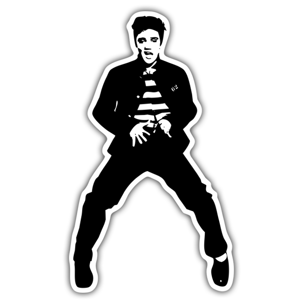 Car & Motorbike Stickers: Elvis Presley Jailhouse Rock 1957