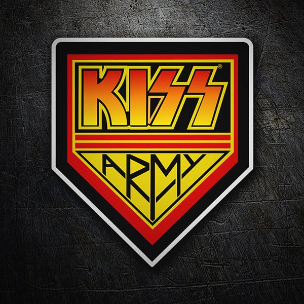 Car & Motorbike Stickers: Kiss Army