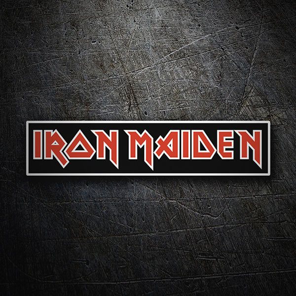 Car & Motorbike Stickers: Iron Maiden Red