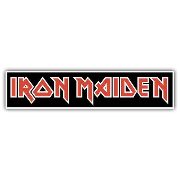 Car & Motorbike Stickers: Iron Maiden Red