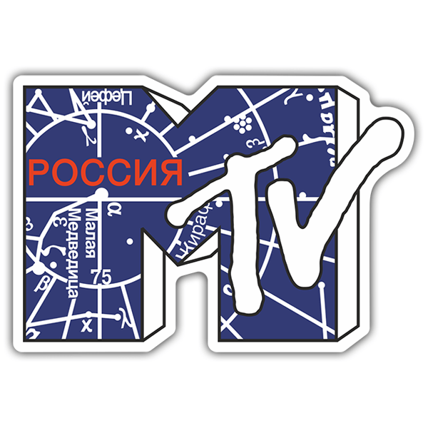 Car & Motorbike Stickers: MTV Russia