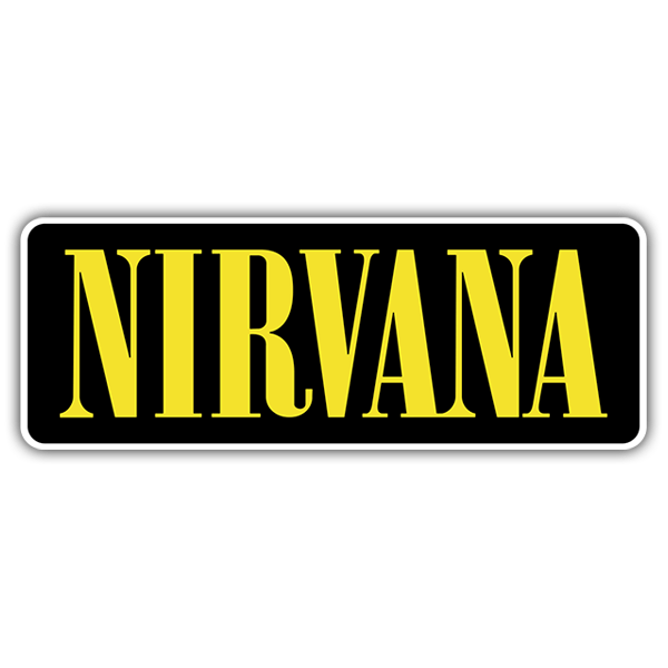 Car & Motorbike Stickers: Nirvana Logo