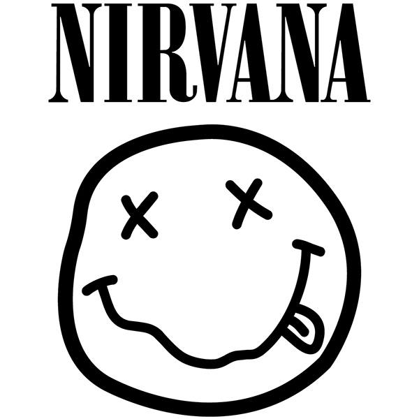 Car & Motorbike Stickers: Nirvana with Smiley Drunk