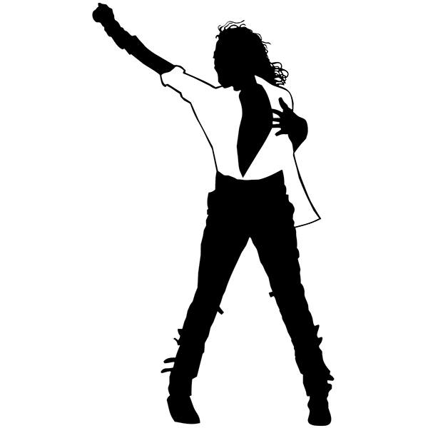 Car & Motorbike Stickers: Michael Jackson - Black or White