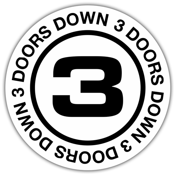Car & Motorbike Stickers: 3 Doors Down