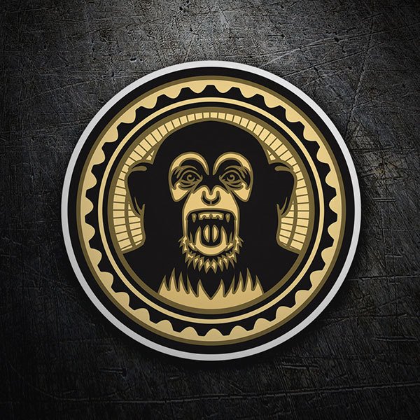 Car & Motorbike Stickers: Crazy Monkey - The Black Eyed Peas