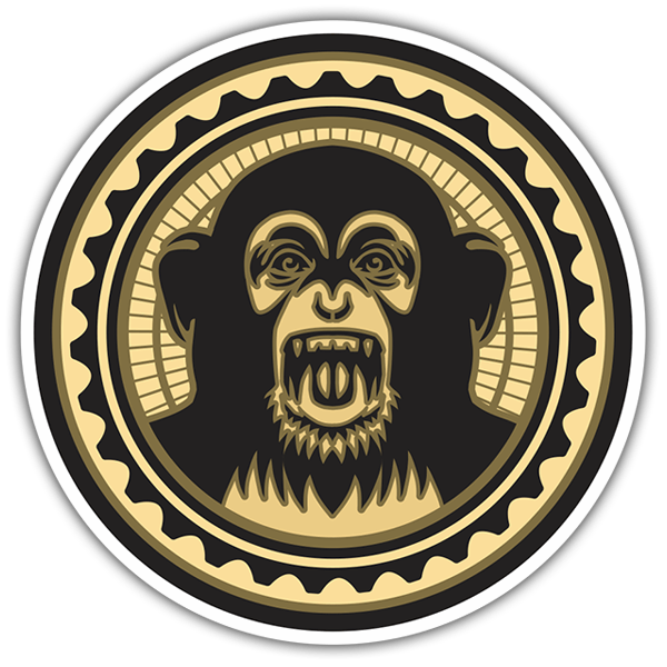 Car & Motorbike Stickers: Crazy Monkey - The Black Eyed Peas