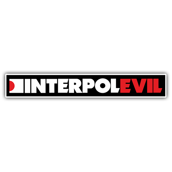 Car & Motorbike Stickers: Interpol Evil