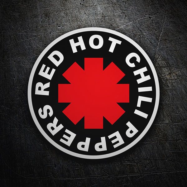 Car & Motorbike Stickers: Red Hot Chili Peppers Black