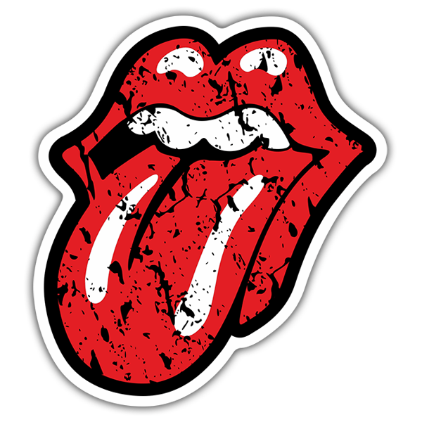 Car & Motorbike Stickers: The Rolling Stones worn out