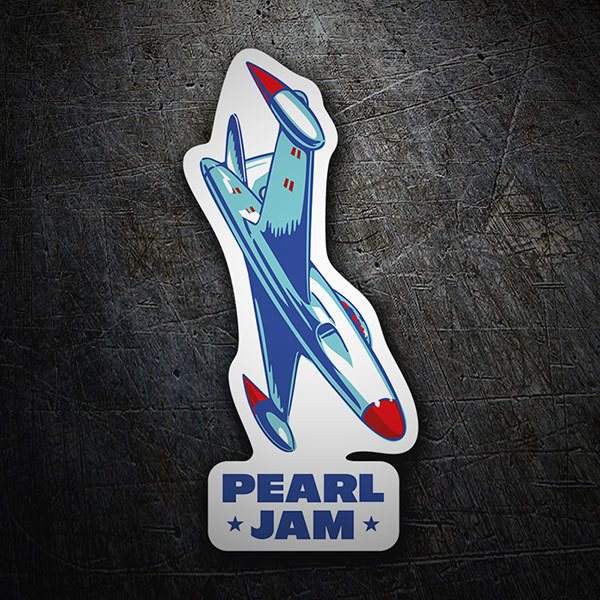 Car & Motorbike Stickers: Pearl Jam Airplane